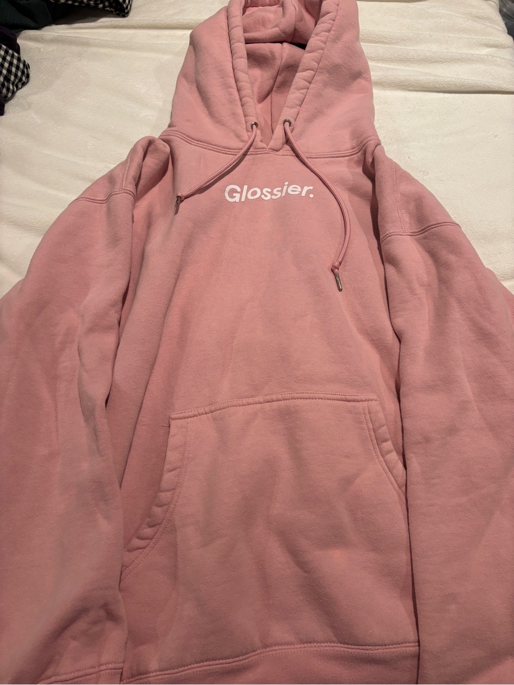 Glossier Pink Pullover Hoodie